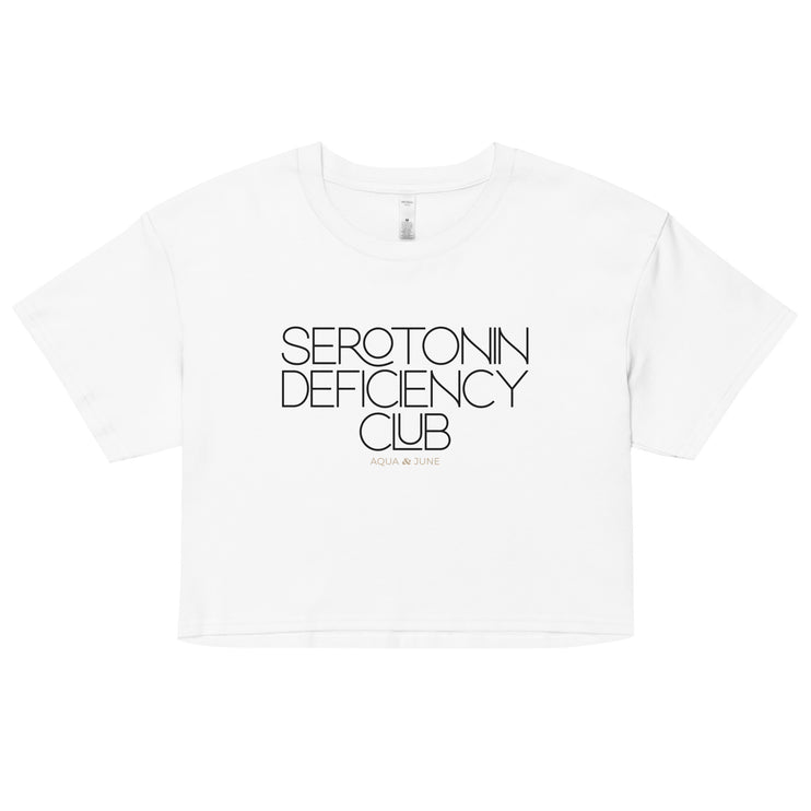 Serotonin Deficiency Club [ cropped tee ]