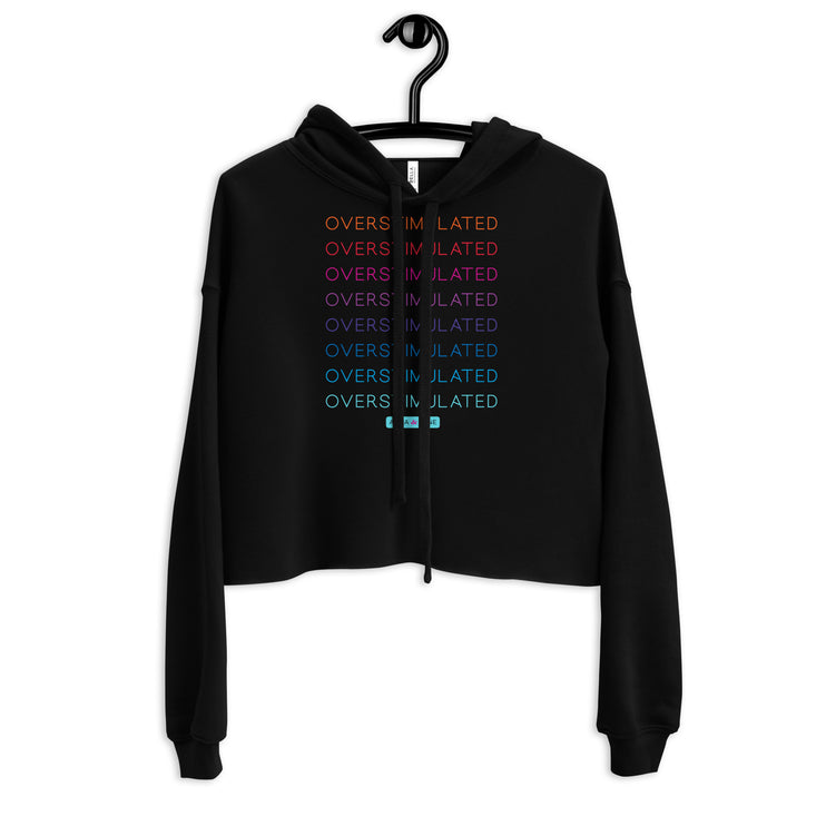 OVERSTIMULATED rainbow [ cropped hoodie ]