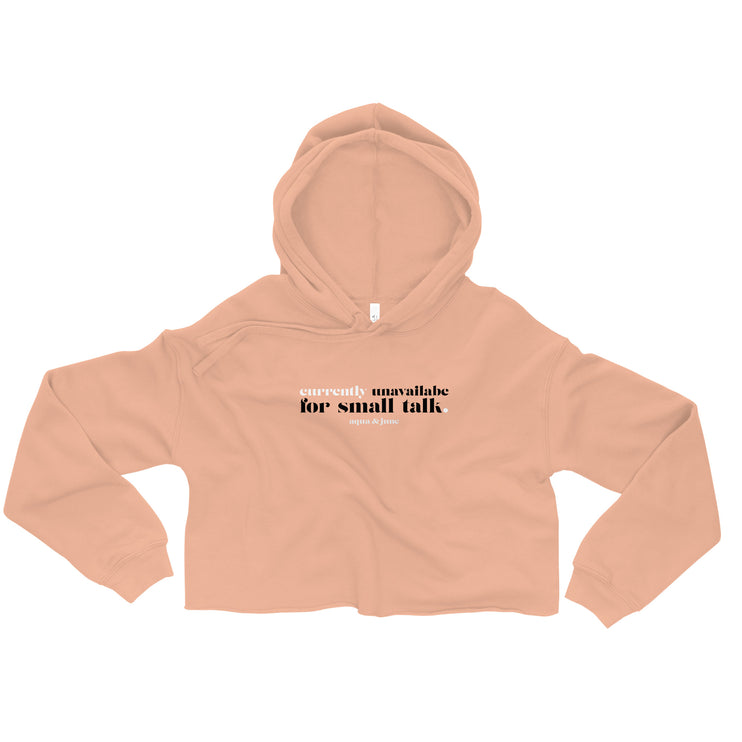 Currently Unavailable for Small Talk [ cropped hoodie ]