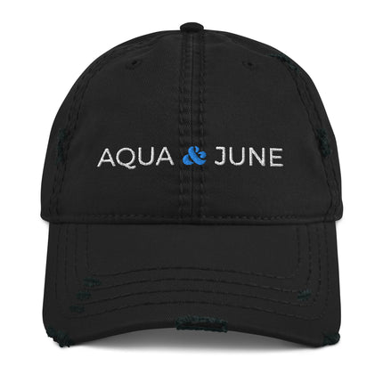 Aqua & June [ distressed dad hat ]