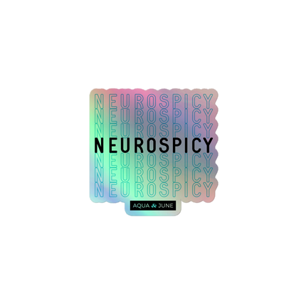 NEUROSPICY [ sticker holographic ]