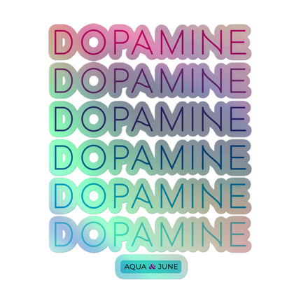 DOPAMINE rainbow [ sticker holographic ]