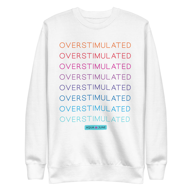 OVERSTIMULATED rainbow [ sweatshirt ]