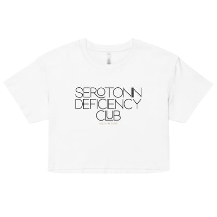 Serotonin Deficiency Club [ cropped tee ]
