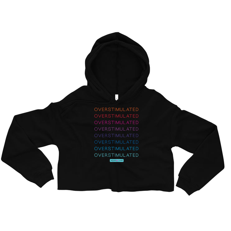 OVERSTIMULATED rainbow [ cropped hoodie ]