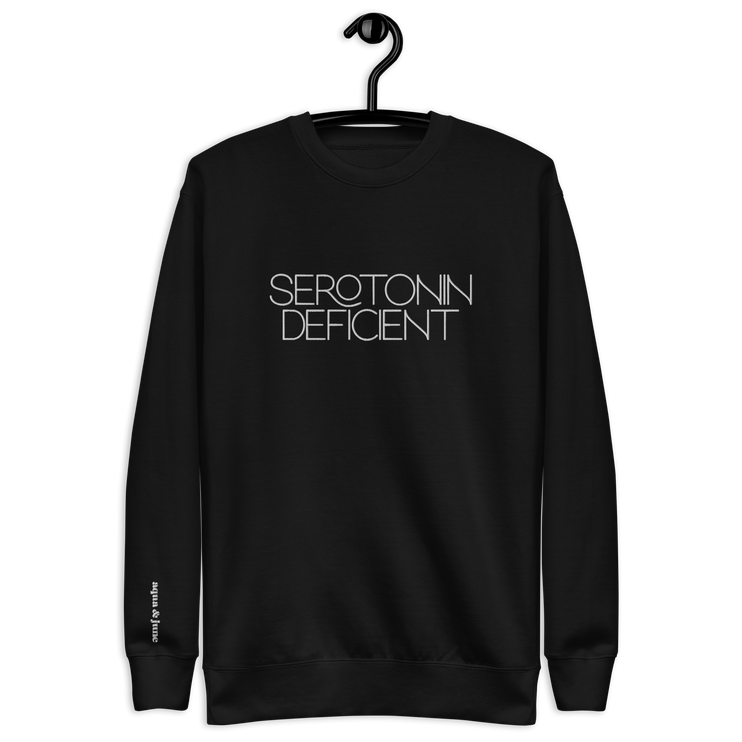 Serotonin Deficient [ sweatshirt ] *embroidered*